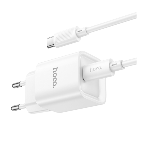 Купити Мережевий Зарядний Пристрій Hoco C146A 1USB-C PD/QC 20W+Type-C to Type-C, 6