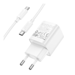 Купити Мережевий Зарядний Пристрій Hoco C146A 1USB-C PD/QC 20W+Type-C to Type-C, 7