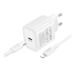 Купити Мережевий Зарядний Пристрій Borofone BA84A 1USB-C PD/QC 30W+Type-C to Lightning, 7