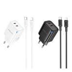 Купити Мережевий Зарядний Пристрій Borofone BA85A 2USB-C PD/QC 35W+Type-C to Lightning