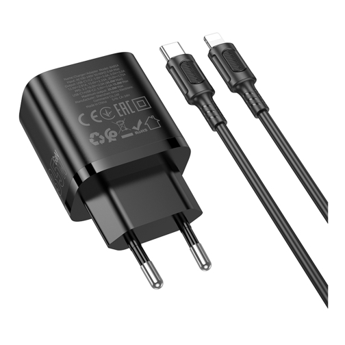 Купити Мережевий Зарядний Пристрій Borofone BA85A 2USB-C PD/QC 35W+Type-C to Lightning, 8