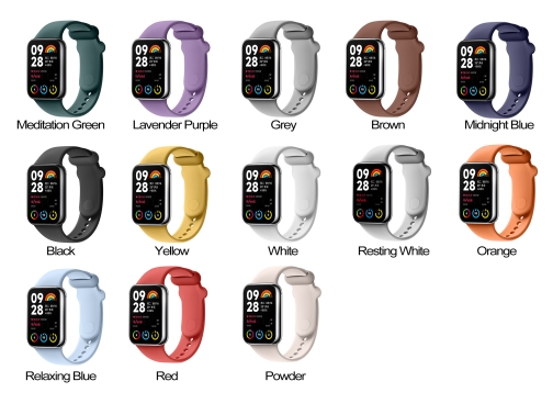 Купить Ремешок для Xiaomi Mi Band 8 Pro/Mi Band 9 Pro/Redmi Watch 4 Silicone, 41