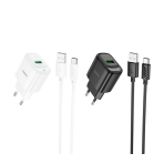 Купити Мережевий Зарядний Пристрій Hoco C140A 1USB QC 18W+USB to Type-C