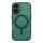 Купити Чохол TPU+PC Magnetic Matte Camera Lens with Magsafe для iPhone 16 Dark Green