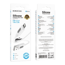 Купити Кабель USB Borofone BX114 Silicone Lightning 2.4A