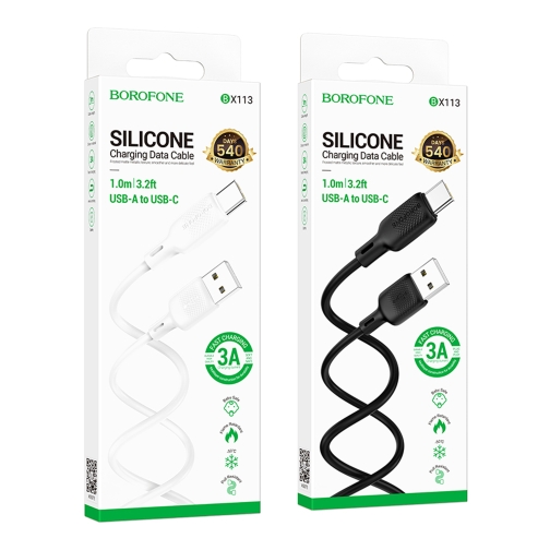 Купити Кабель USB Borofone BX113 Silicone Type-C 3A, 2