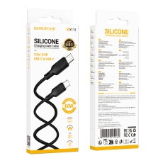 Купить USB Borofone BX113 Silicone Type-C to Type-C 60W 3m