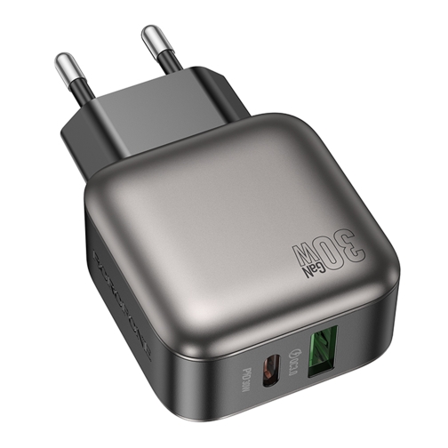 Купить Сетевое Зарядное Устройство Borofone BAS55A 1USB-C/1USB PD/QC 30W GAN, 3