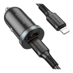 Купить Авто Зарядное Устройство Borofone BZ22 1USB/1USB-C QC/PD30W+Type-C to Lightning, 4