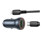 Купить Авто Зарядное Устройство Borofone BZ32A 1USB/1USB-C QC/PD30W+Type-C to Lightning, 4
