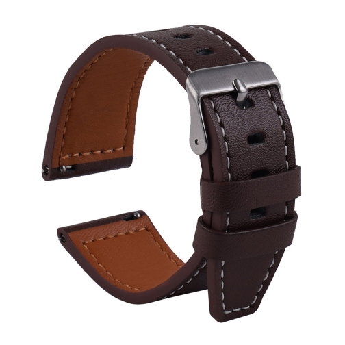 Купити Ремінець Универс 20mm Leather strap with straight tip для Samsung/Amazfit/Huawei, 5
