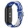 Купить Ремешок для Xiaomi Mi Band 8/9/10 Elastic adjustment Blue/White
