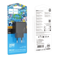 Купить Сетевое Зарядное Устройство Hoco CS16A 1USB-C/1IP PD/QC 20W