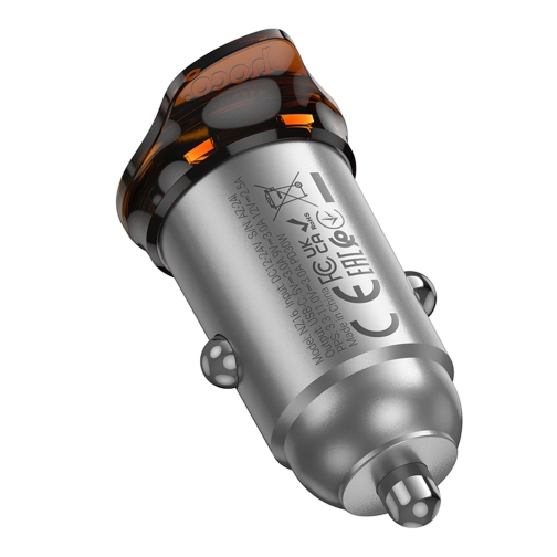 Купити Автомобільний Зарядний Пристрій Hoco NZ16 1USB-C QC/PD30W, 6