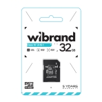 Купити Карта Пам'яті Wibrand MicroSDHC 32gb UHS-1 10 Class & Adapter