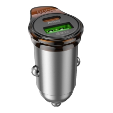 Купити Автомобільний Зарядний Пристрій Hoco NZ16A 1USB-C/1USB QC/PD43W