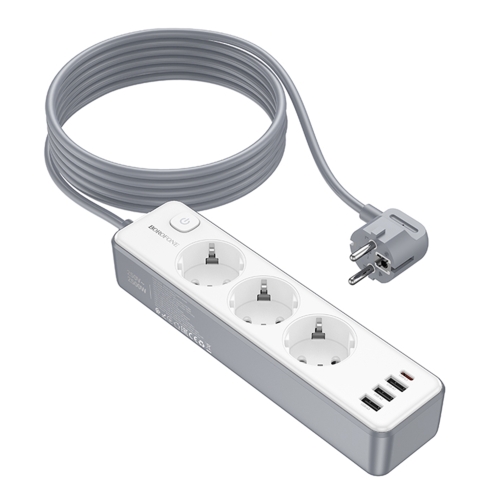 Купити Мережевий Подовжувач Borofone BAC9 (PD20W/1C3A)(EU)(L=3M), 4
