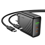 Купить Сетевое Зарядное Устройство Hoco CS26A 2USB-C/1USB PD/QC 45W+Type-C to Type-C, 4