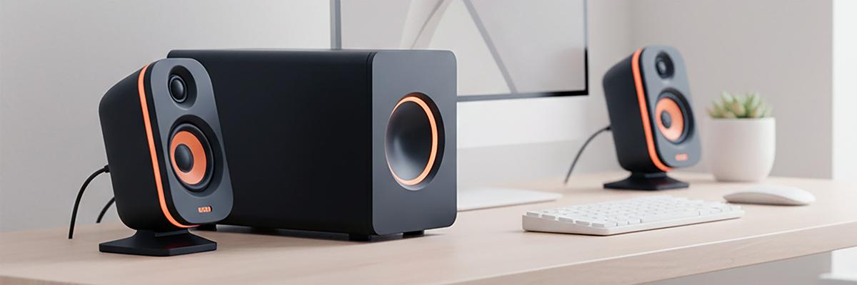 Акустика 2.1 – дві колонки та сабвуфер