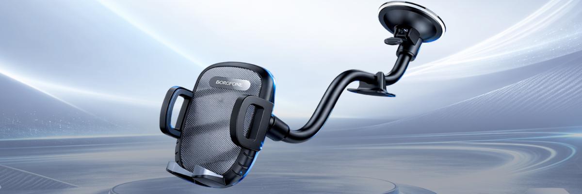 Автотримач для телефону на скло на присосці