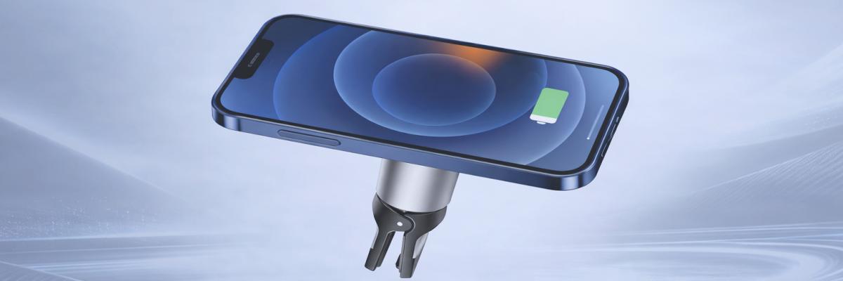 Borofone BH43 – магнитный автомобильный держатель для смартфона с беспроводной зарядкой